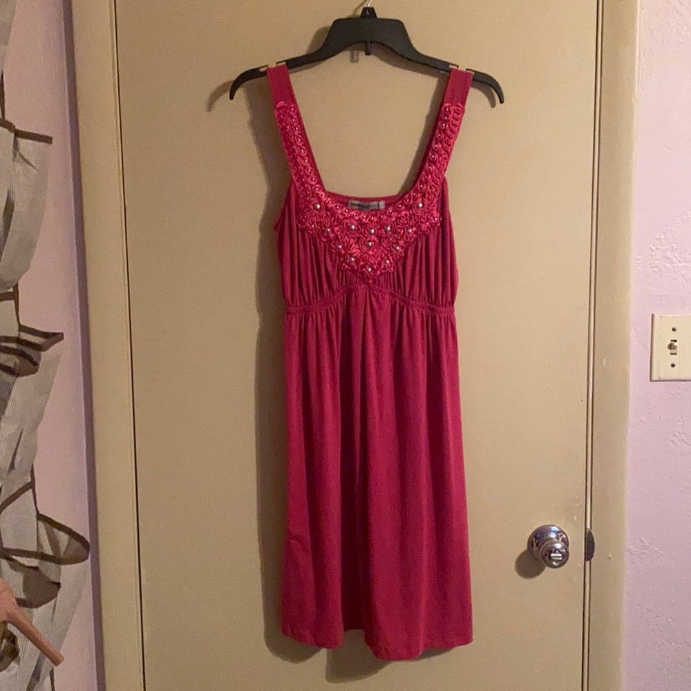 Pink tank dress- Size L
